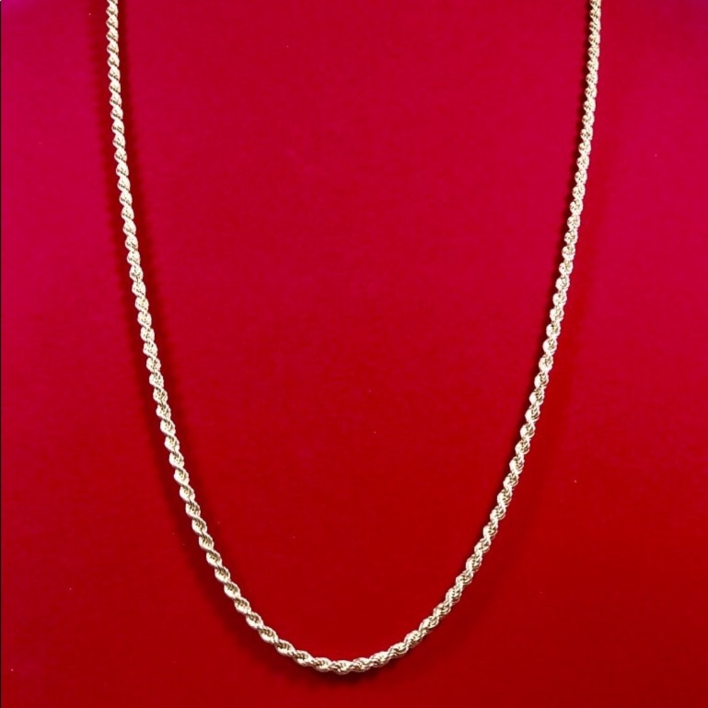 Sterling Italian 30” Rope Chain - Picture 3 of 10